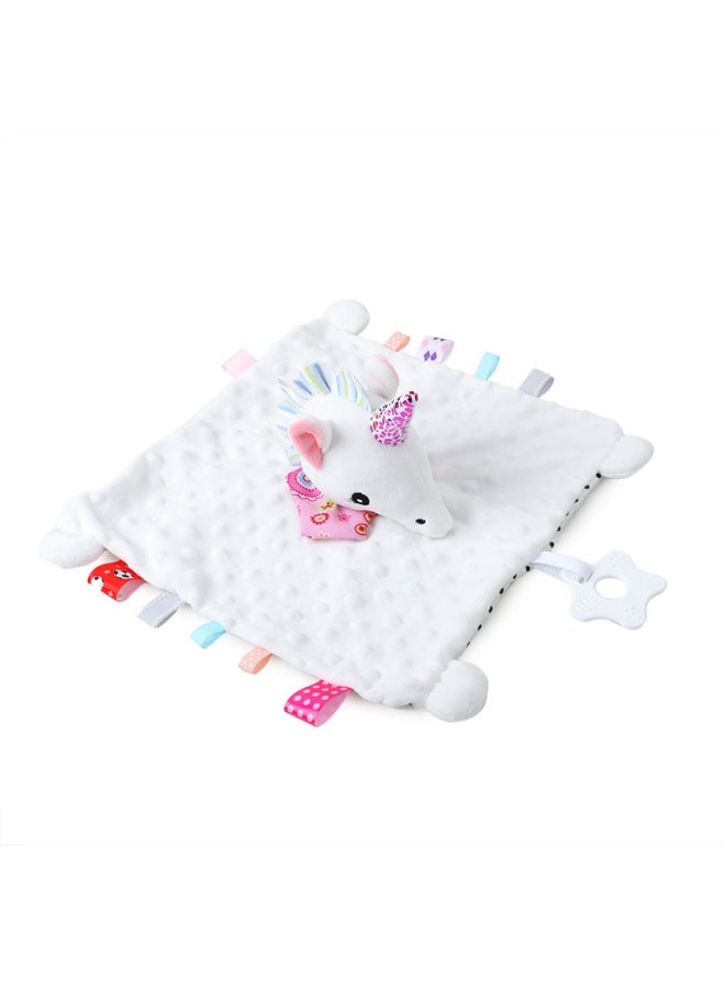 BBSKY Baby Amalette Animal دمية مهدئة للأطفال لعبة مهدئة دمية مصنعي ألعاب قطيفة مهدئة - اللون: وردي وحيد القرن - الارتفاع: 28 * 28 سم - Image 4